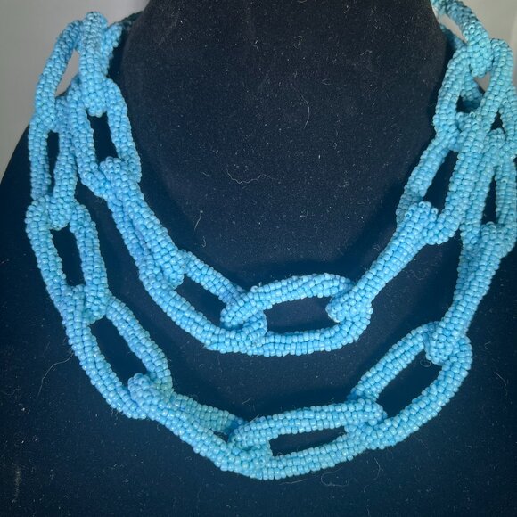 Beaded Chain Statement Necklace - Picture 3 of 4